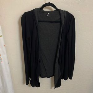 Simple cardigan with hood